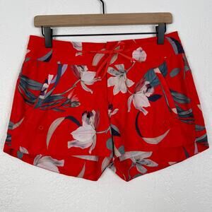 Athleta Hudson Boardshort 3" Floral Swim Shorts Tropical Size 4
